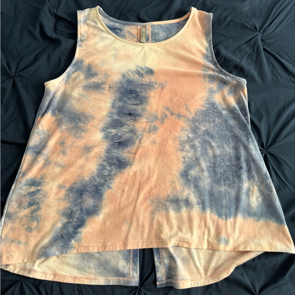 Pink and Blue Tie dye Tank